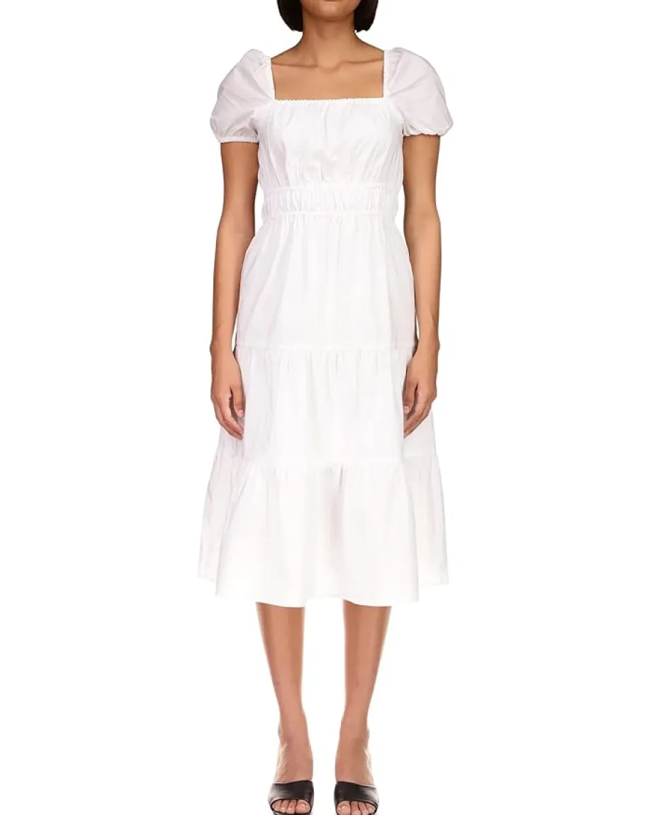 Sanctuary Tie Detail Midi Dress Powdered Sugar New