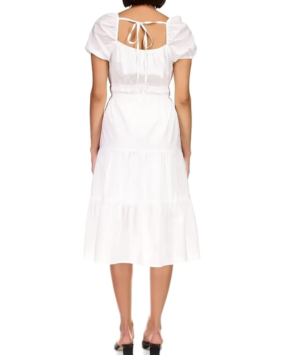 Sanctuary Tie Detail Midi Dress Powdered Sugar New