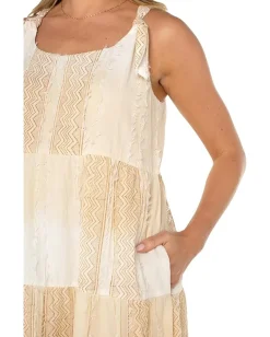 Women Liverpool Los Angeles Tie Strap Easy Fit Woven Maxi Dress