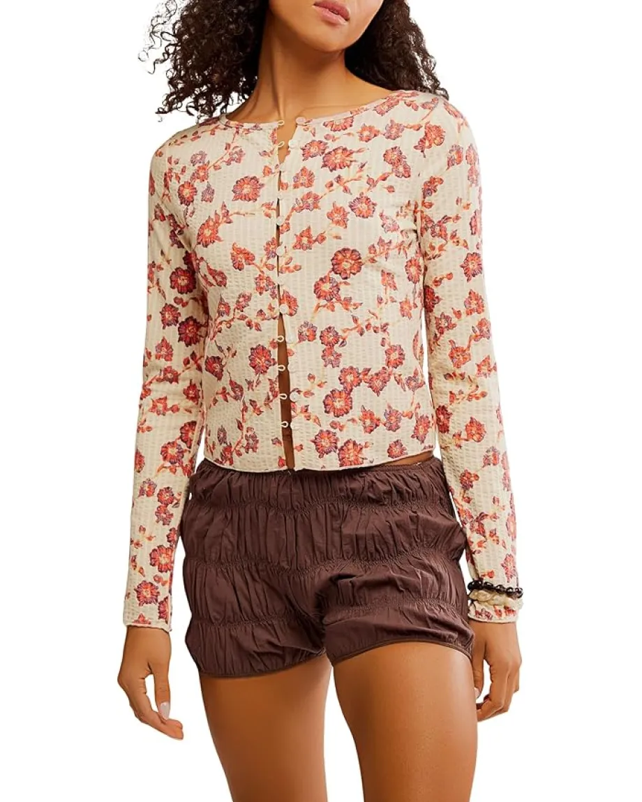 Free People Tilly Long Sleeve - Print Tea Combo Sale