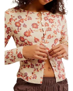 Free People Tilly Long Sleeve - Print Tea Combo Sale
