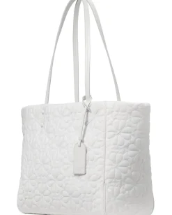 Kate Spade New York Tilly Quilted Medium Tote Bag White Dove Clearance