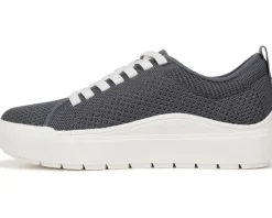 Dr. Scholl's Time Off Knit Lace Up Sneaker Oxide Blue Knit New