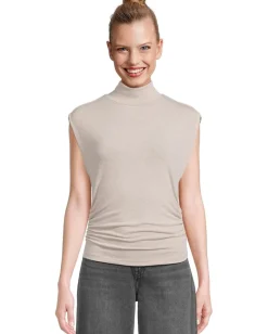 Women Michael Stars Tina Mock Neck Top