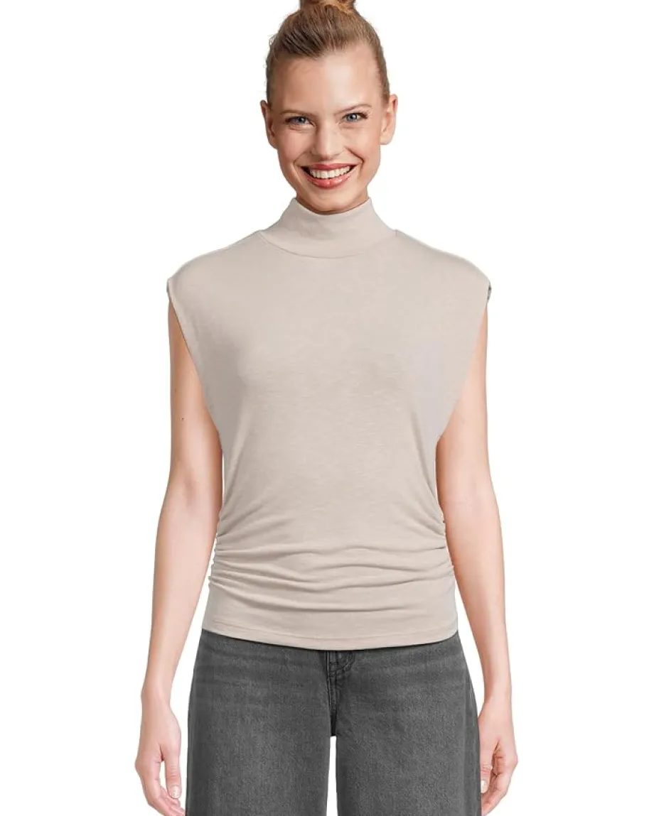 Women Michael Stars Tina Mock Neck Top