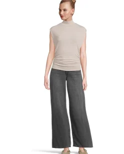 Women Michael Stars Tina Mock Neck Top