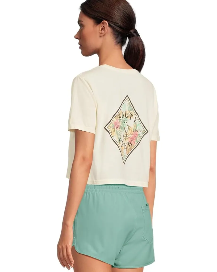 Women Salty Crew Tippet Fill Crop Tee