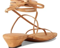 Madewell Tonio Strappy Sandals - Lace Up Suede Sunbaked Clay Outlet