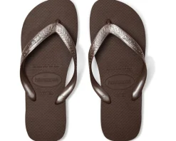 Havaianas Top Tiras Sandals Dark Brown Discount