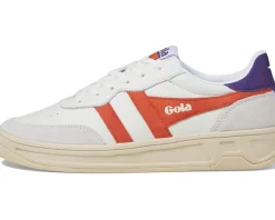 Gola Topspin Off-White/Hot Coral/Royal Purple New