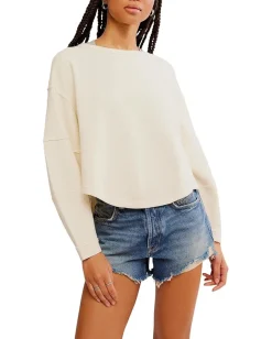 Free People Total Eclipse Tee Clean Ivory Online