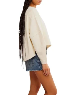 Free People Total Eclipse Tee Clean Ivory Online