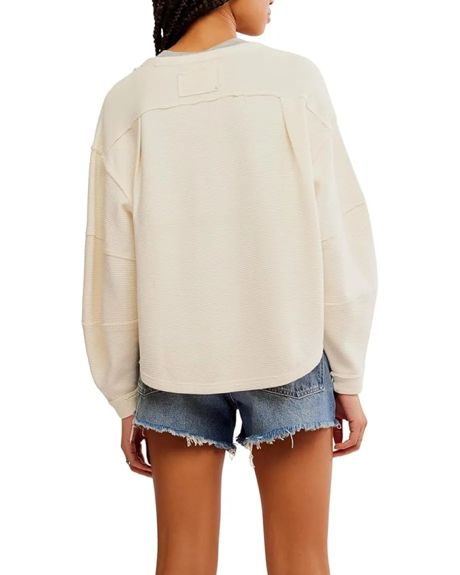 Free People Total Eclipse Tee Clean Ivory Online