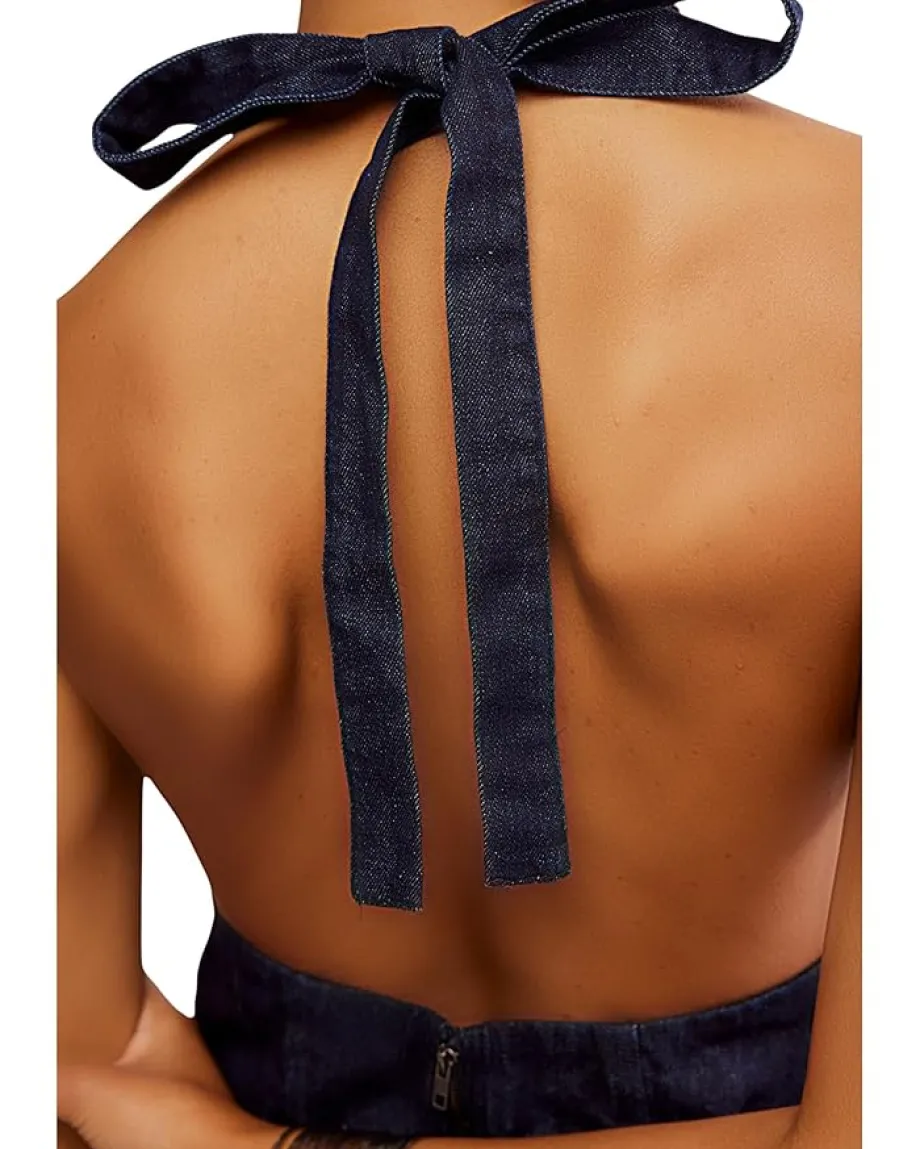 Free People Trevi Denim Mini Rinse Outlet