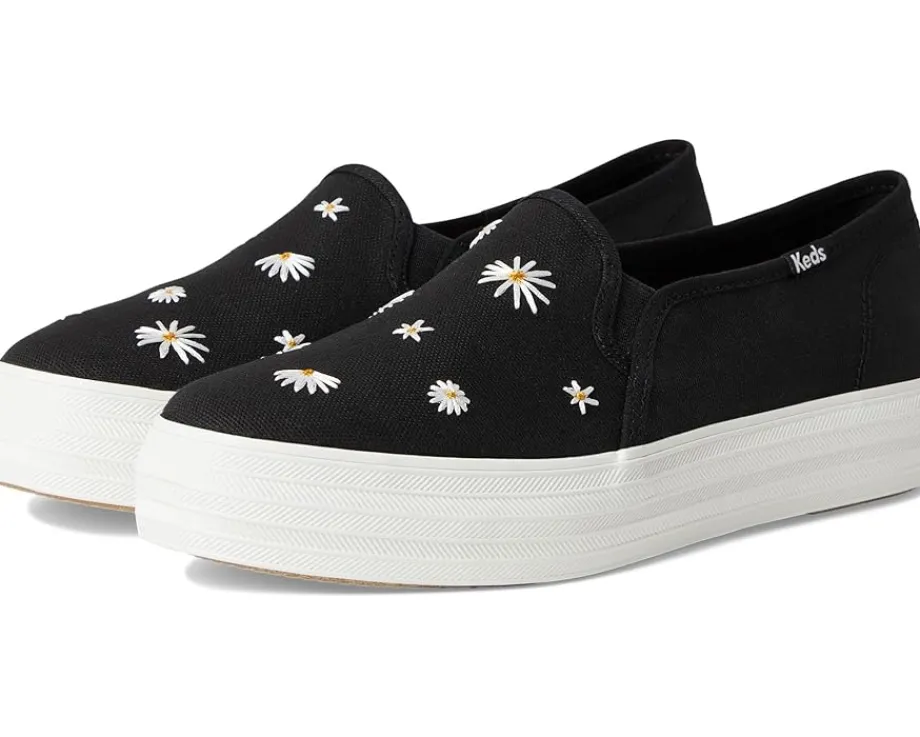 Keds Triple Decker Black Canvas New
