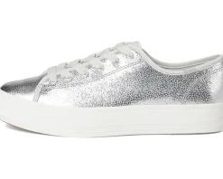 Keds Triple Kick Leather Silver Metallic Leather Discount
