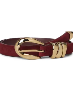 Women Madewell Triple Metal Keeper Belt: Suede