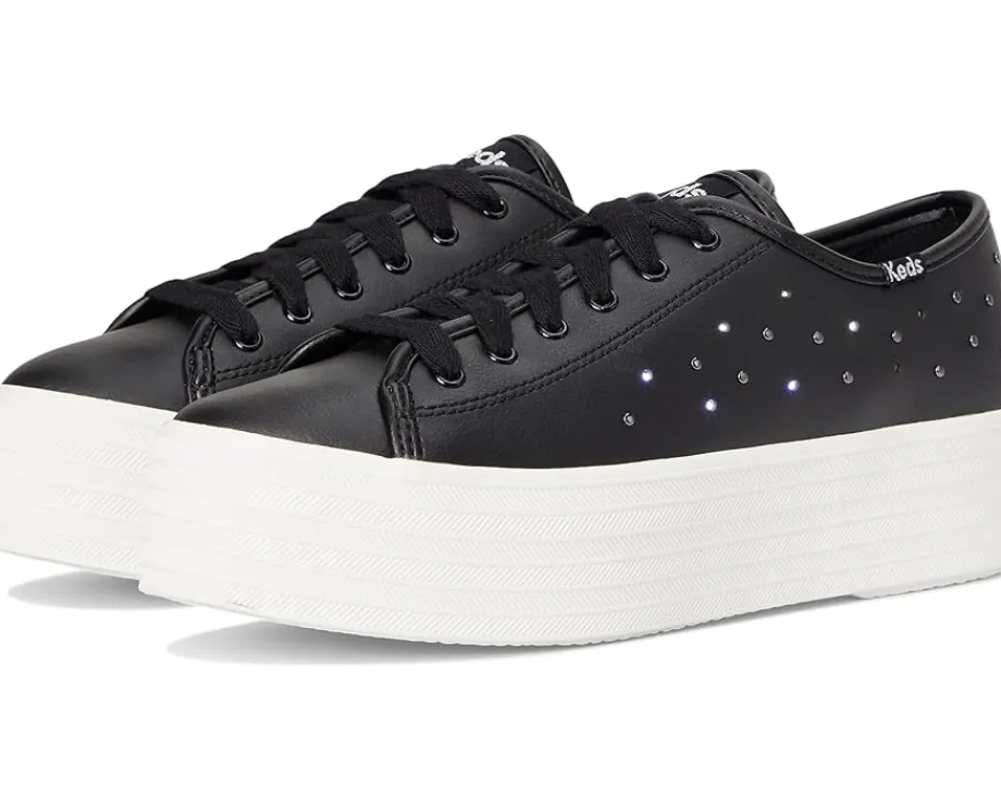 Keds Triple Up Leather Black Light Up