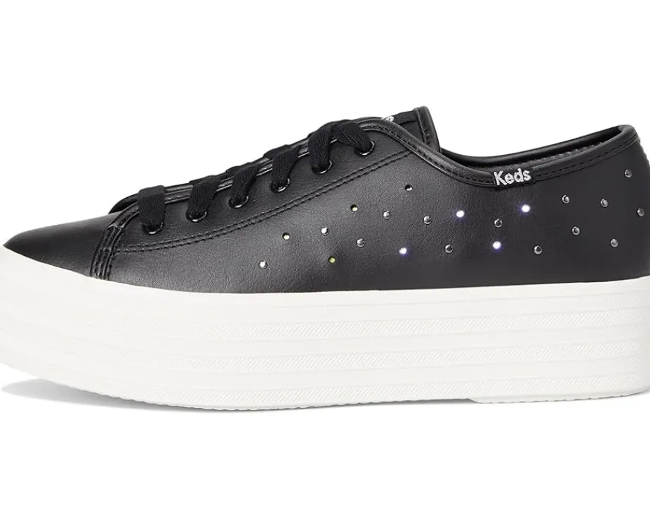 Keds Triple Up Leather Black Light Up