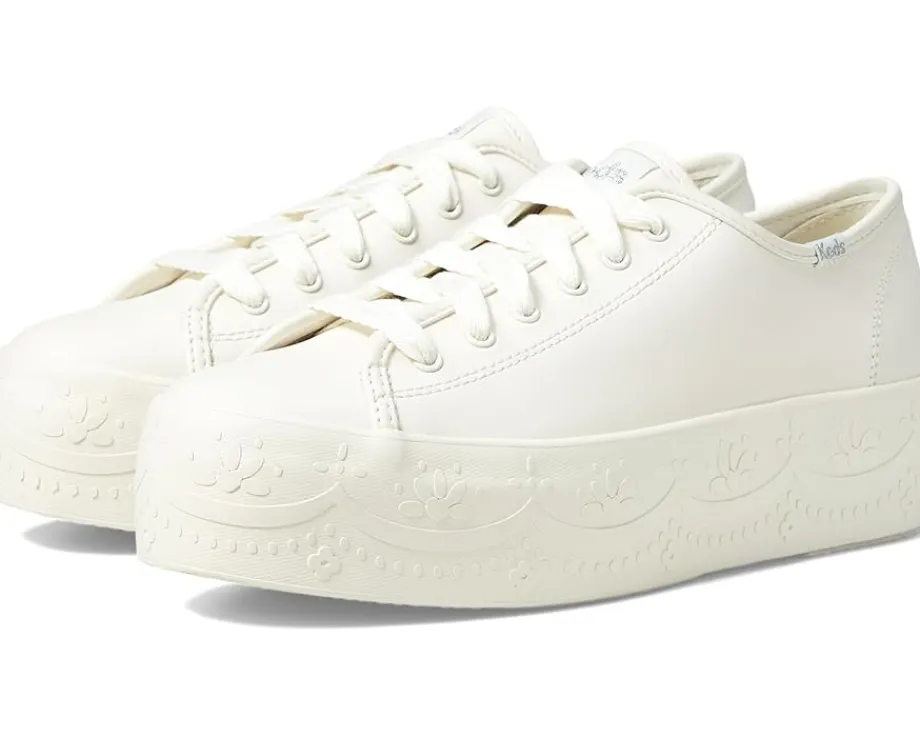 Keds Triple Up Leather White Lace Foxing Online