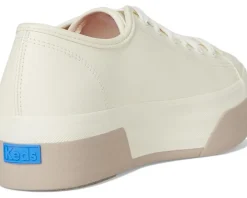 Keds Triple Up Leather Off-White/Taupe Bumper Foxing Stripe