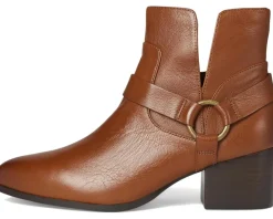 Johnston & Murphy Trista Harness Bootie Cognac Calfskin New