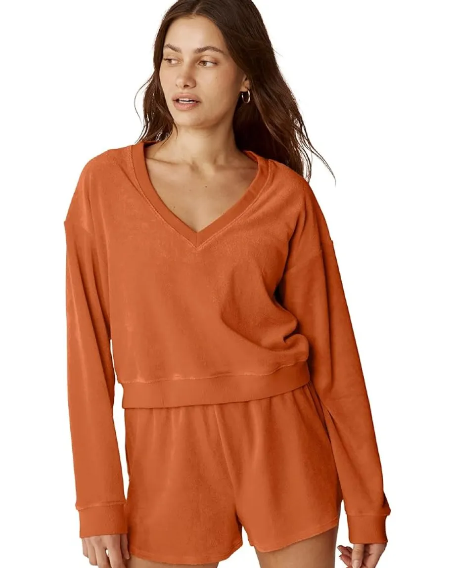 Beyond Yoga Tropez Pullover Orange Dream