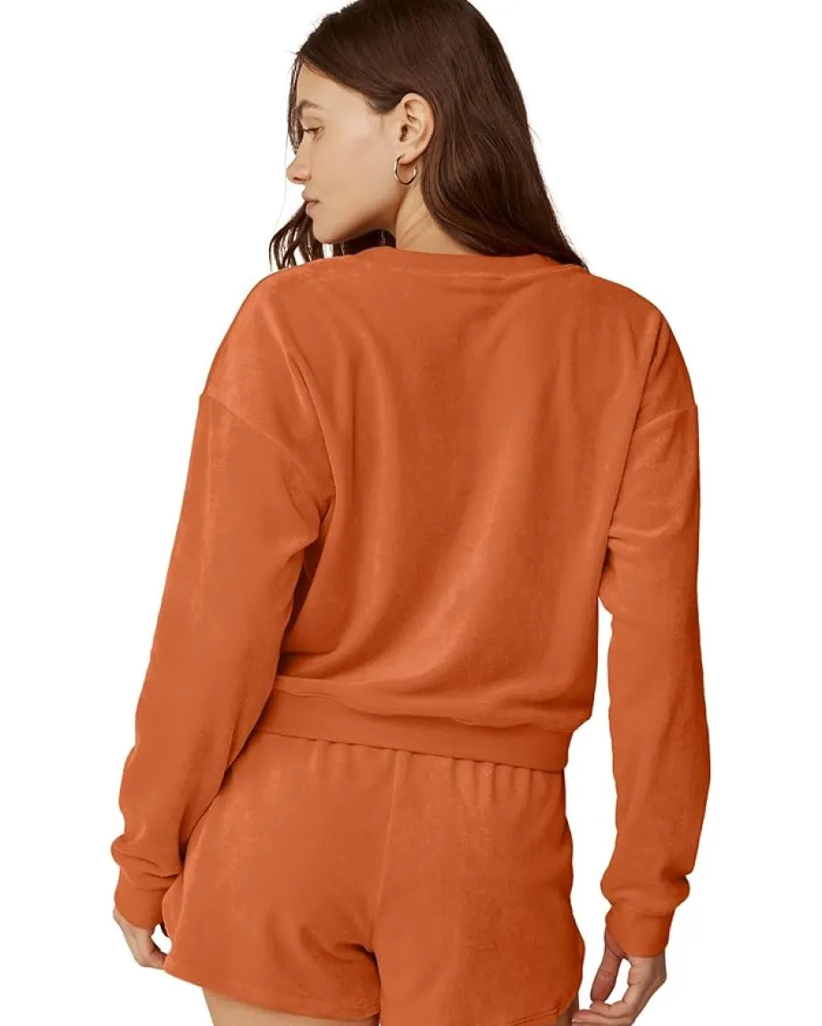 Beyond Yoga Tropez Pullover Orange Dream