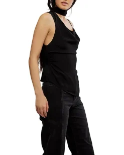 Free People True To You Tank Black Clearance