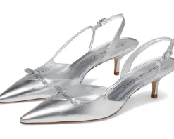 Stuart Weitzman Tully 50 Slingback Silver Hot