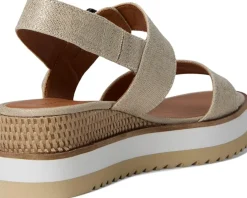 Lucky Brand Turoma Platform Wedge Sandals Natural/Platinum Best