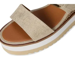 Lucky Brand Turoma Platform Wedge Sandals Natural/Platinum Best