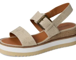 Lucky Brand Turoma Platform Wedge Sandals Natural/Platinum Best