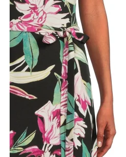 Women Tommy Bahama Twilight Bloom Short Sleeve Midi Dress