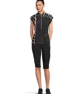 Women Jamie Sadock Twist & Turn Print Short Sleeve Top