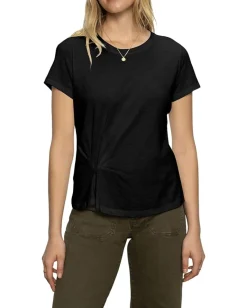 Sanctuary Twist Front Tee Black Sale