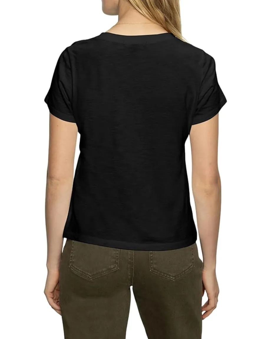 Sanctuary Twist Front Tee Black Sale