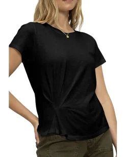 Sanctuary Twist Front Tee Black Sale
