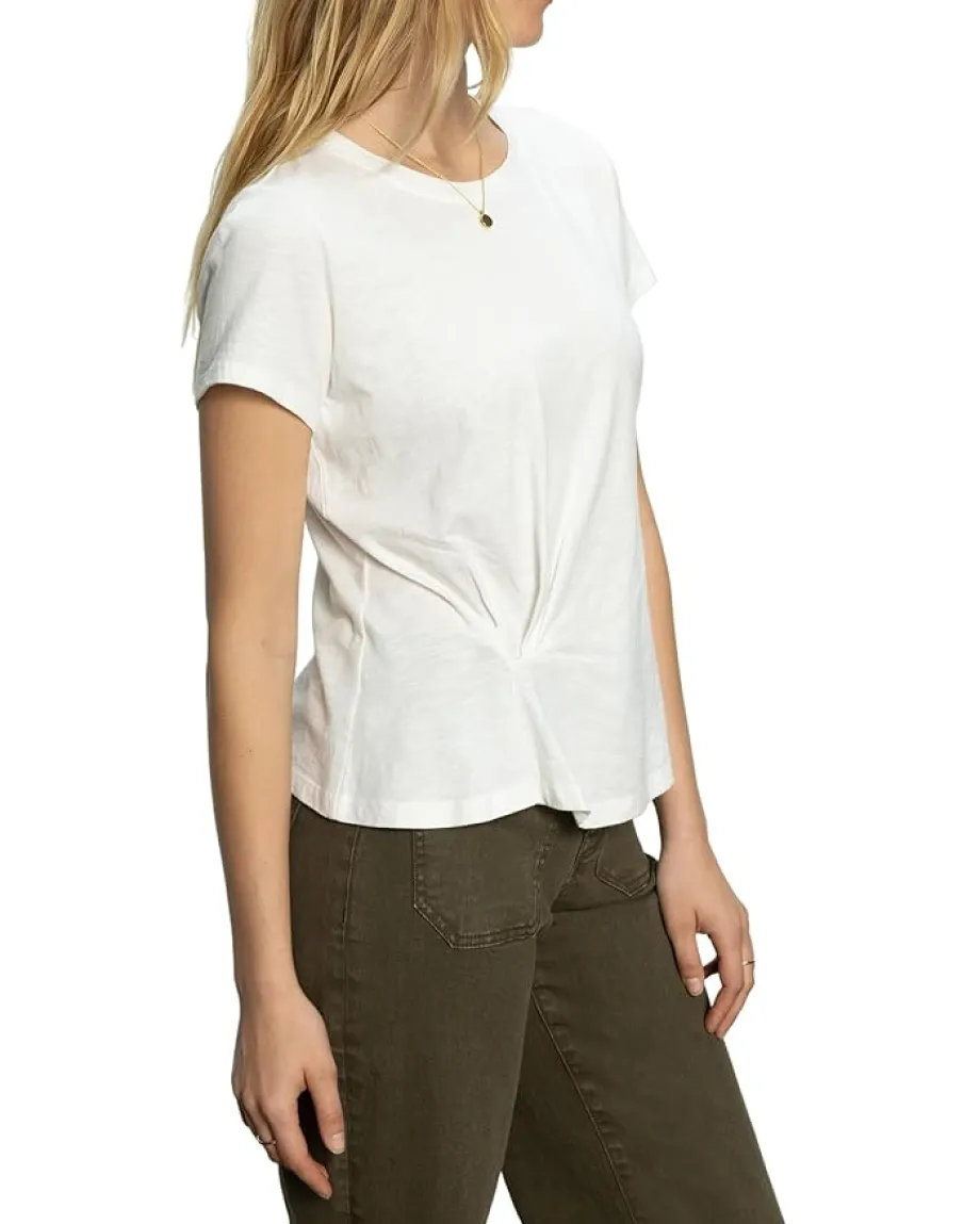 Sanctuary Twist Front Tee White Sale