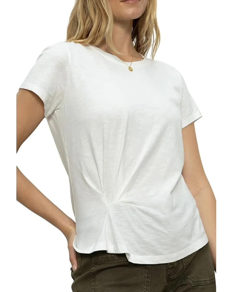 Sanctuary Twist Front Tee White Sale