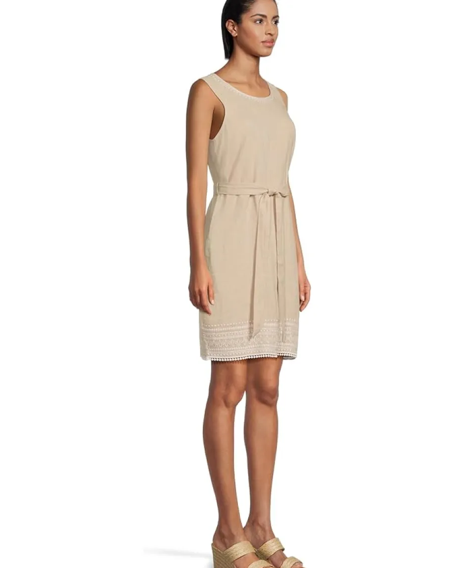 Women Tommy Bahama Two Palms Embroidered Sleeveless Shift Dress