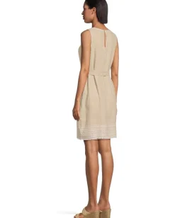 Women Tommy Bahama Two Palms Embroidered Sleeveless Shift Dress
