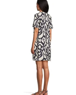 Tommy Bahama Two Palms Inlet Ikat Short Sleeve Dress Coastline Sale