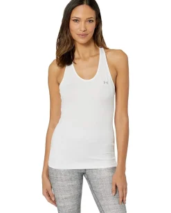 Under Armour UA HeatGear Armour Racer Tank White/Metallic Silver Best