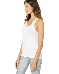 Under Armour UA HeatGear Armour Racer Tank White/Metallic Silver Best
