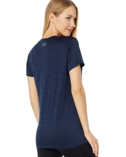 Under Armour UA Tech™ Twist V-Neck Midnight Navy/Cadet/Metallic Silver