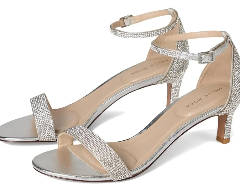 Pelle Moda Uciel Sandals Silver Outlet