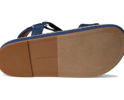 Lucky Brand Ullaniah Platform Ankle Strap Sandals Dark Chambray Hot