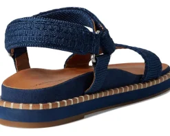 Lucky Brand Ullaniah Platform Ankle Strap Sandals Dark Chambray Hot