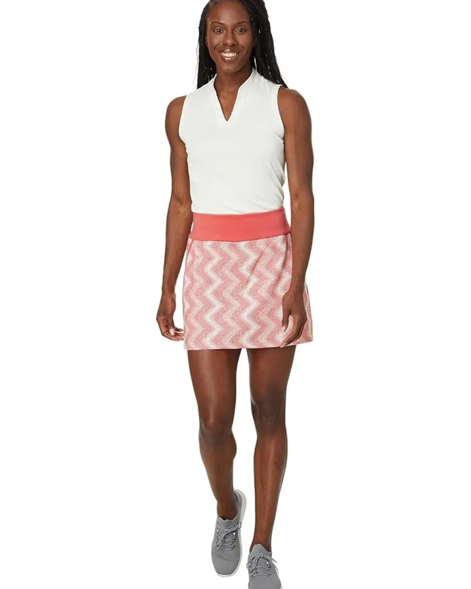 Women adidas Golf Ultimate365 Printed 16 Inch Golf Skort